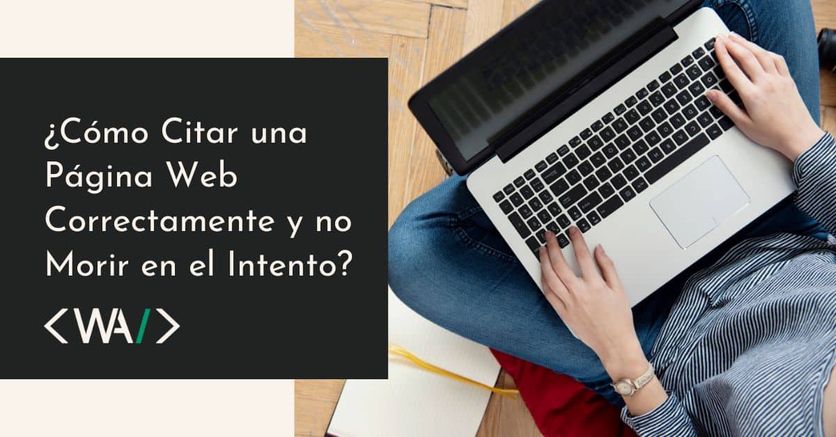 como citar una pagina web