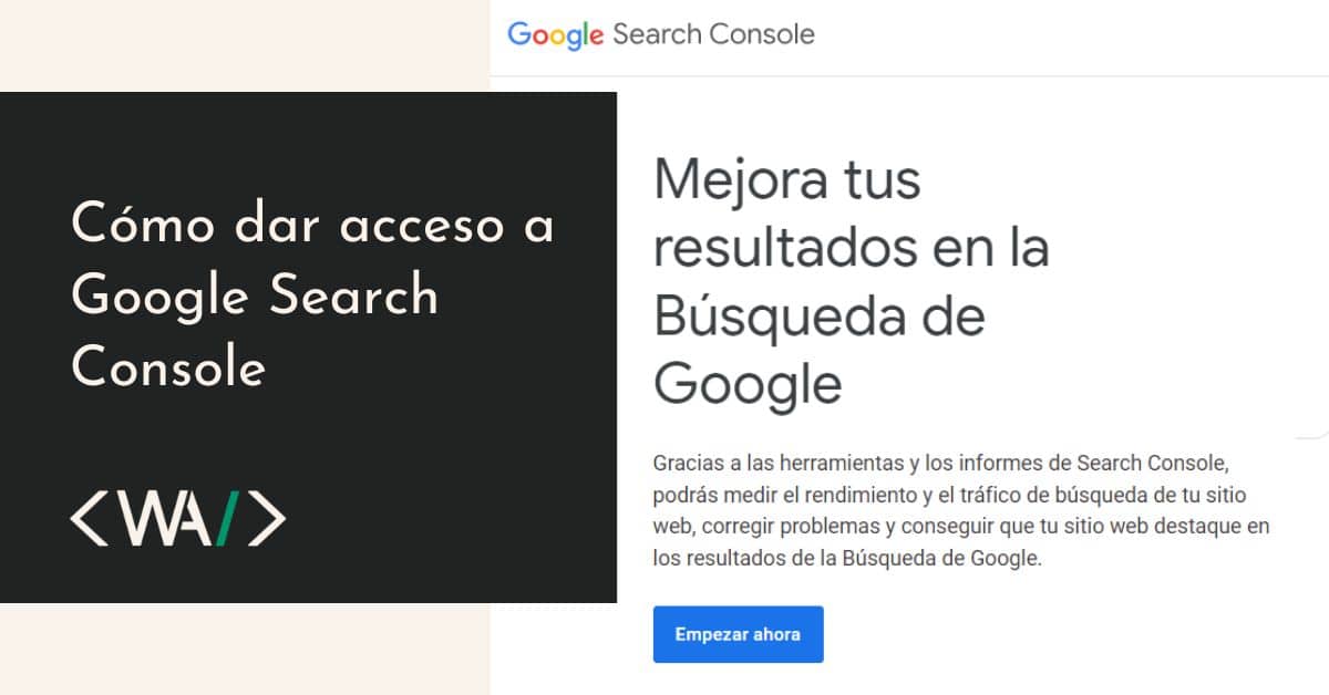 como dar acceso a search console
